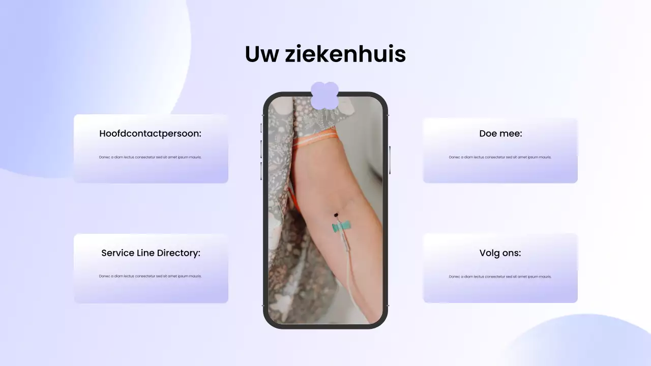 paarse moderne gezondheidszorgpromotie