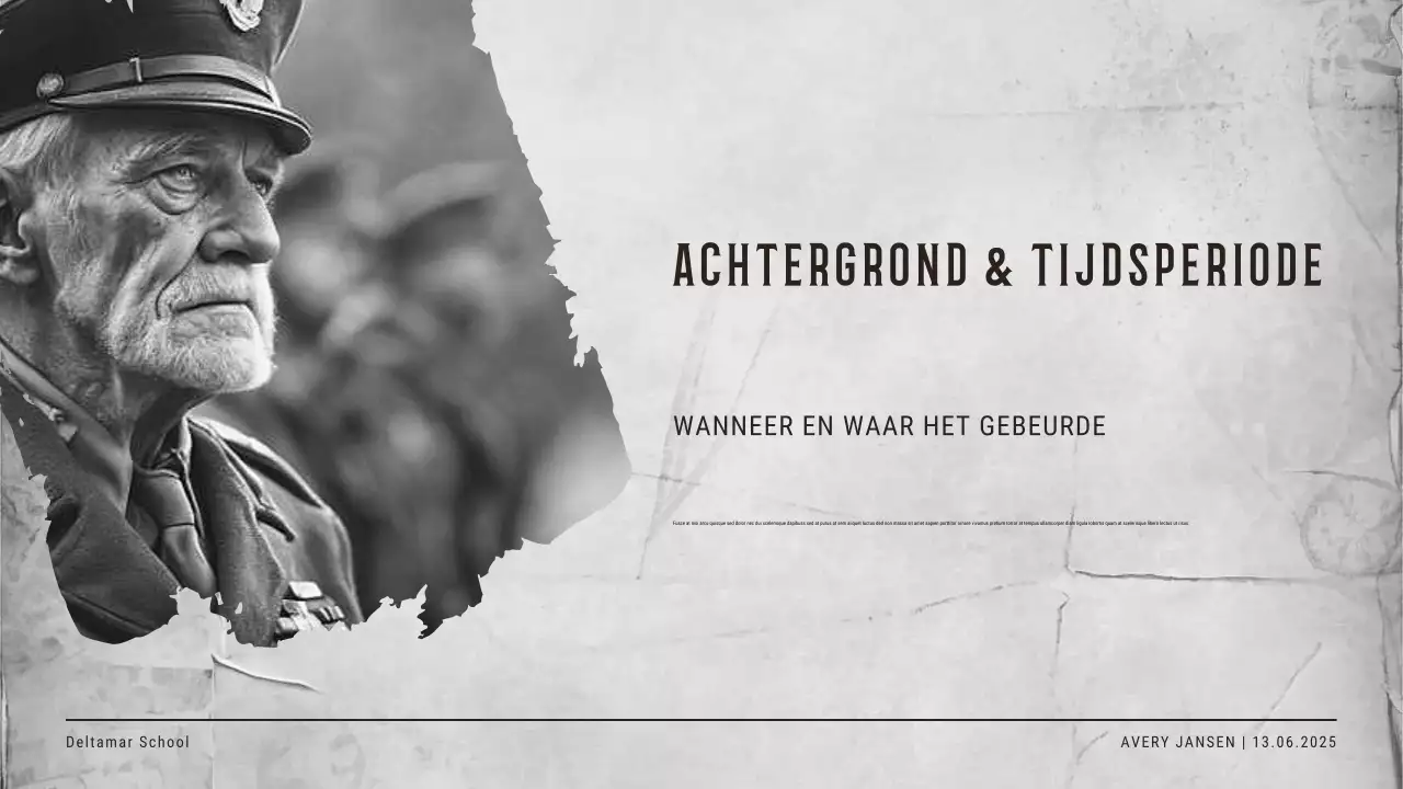 Beige vintage historische evenement uitnodiging presentatie