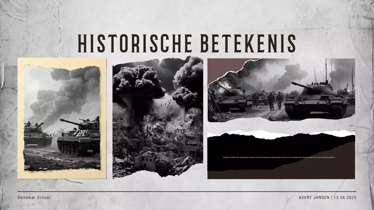 Beige vintage historische evenement uitnodiging presentatie