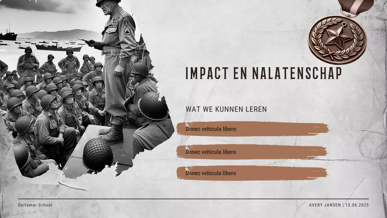 Beige vintage historische evenement uitnodiging presentatie