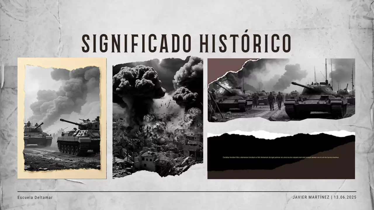 Presentación de invitación a evento histórico vintage en beige