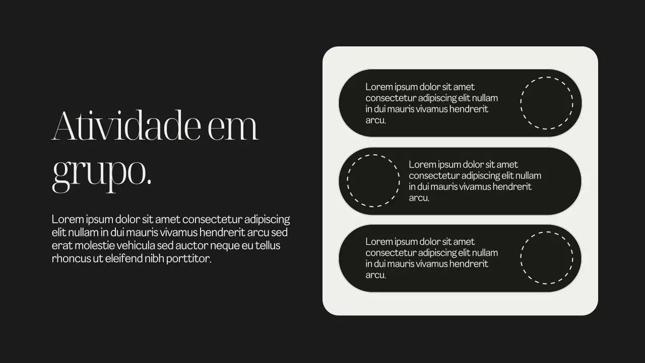 Apresentação da aula introdutória à história moderna em preto e bege suave