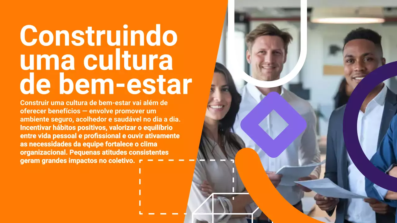 Apresentação do anúncio de RH moderno da Orange