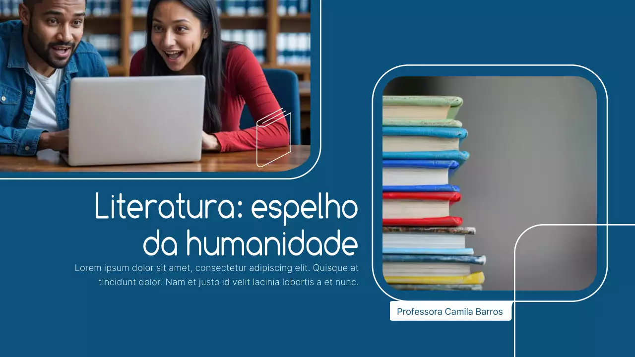 Apresentação da Palestra de Literatura Moderna Azul