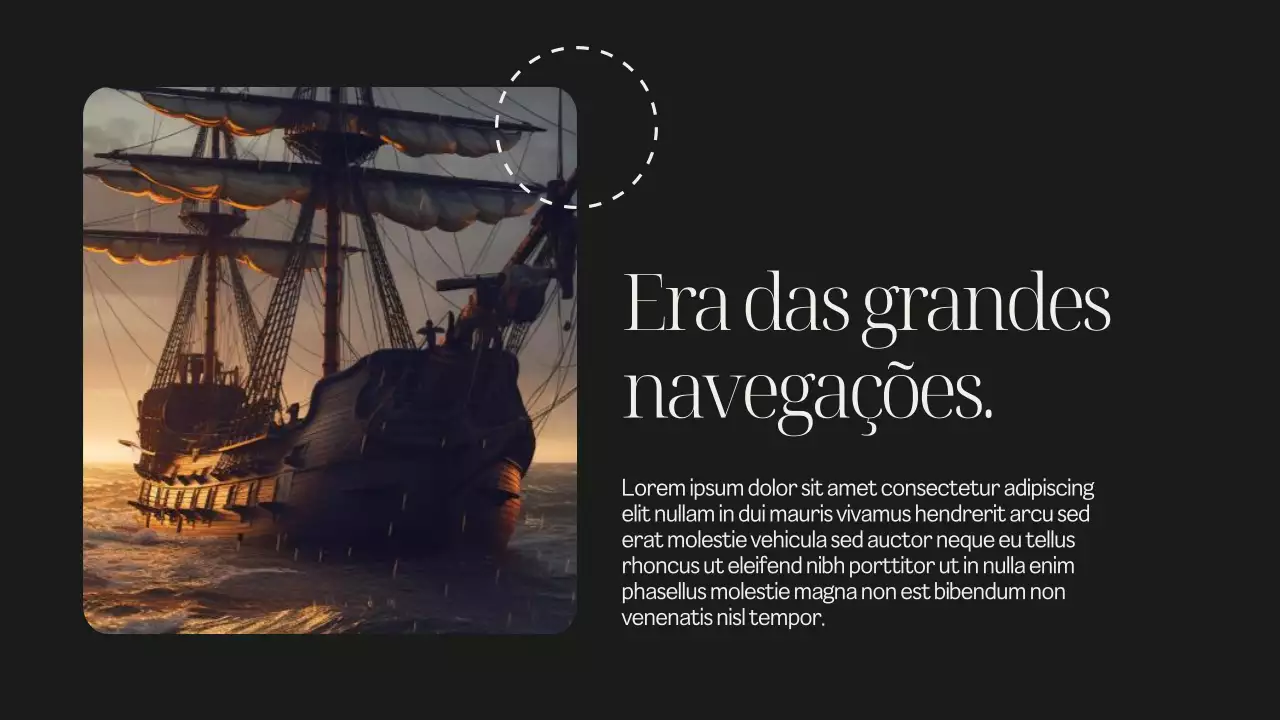 Apresentação da aula introdutória à história moderna em preto e bege suave