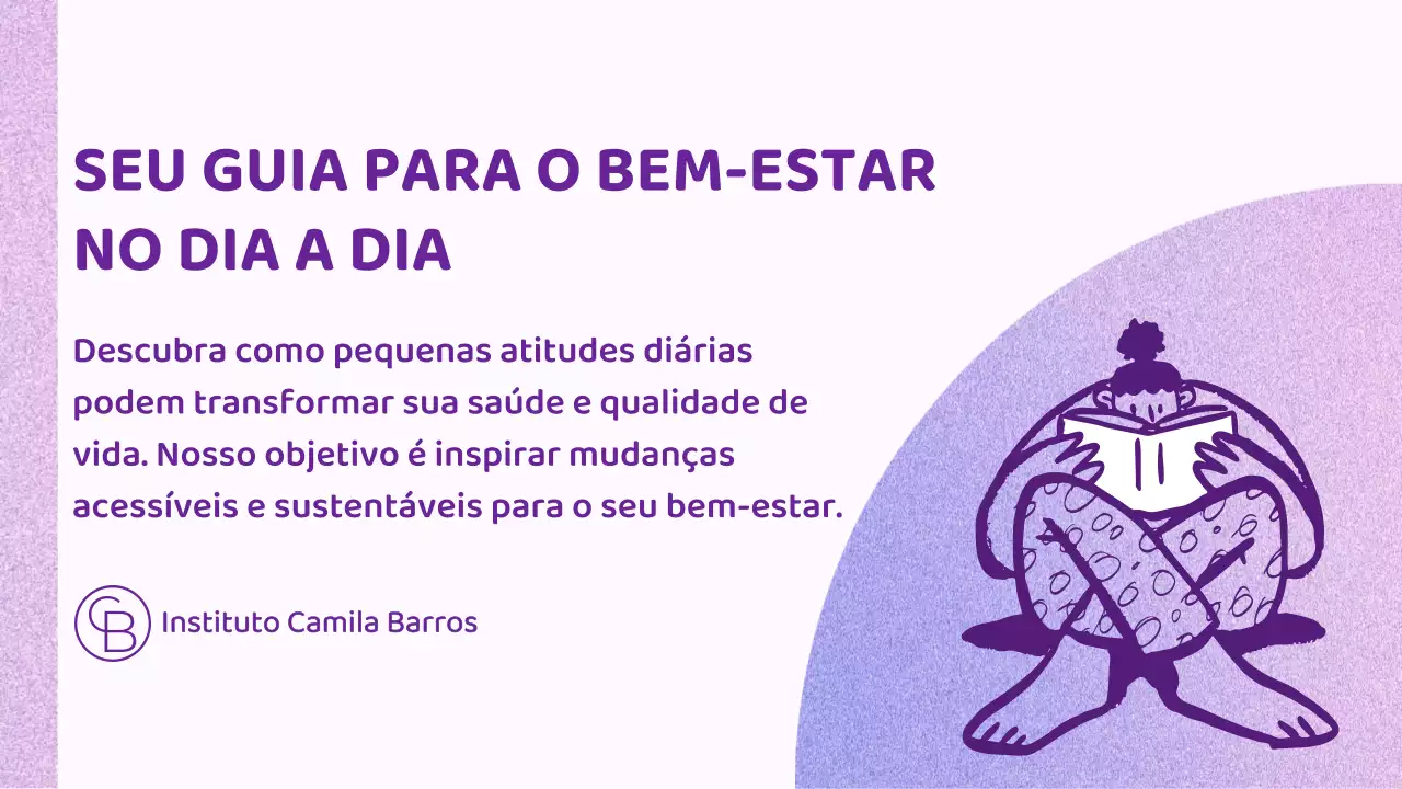 Apresentação do Guia de Bem-Estar Minimalista Roxo