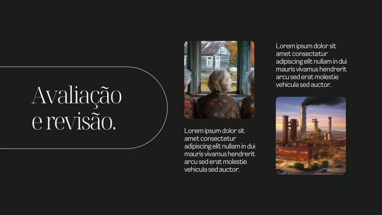 Apresentação da aula introdutória à história moderna em preto e bege suave