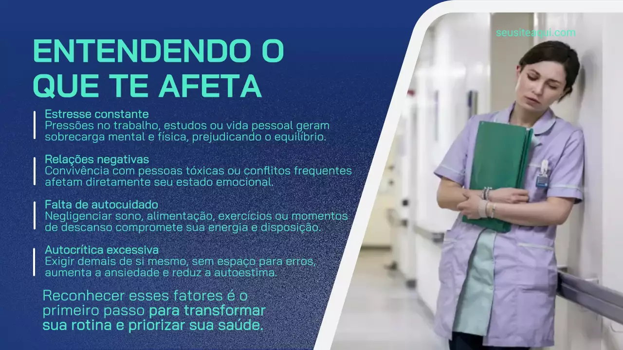 Apresentação do Guia de Bem-Estar Minimalista Azul