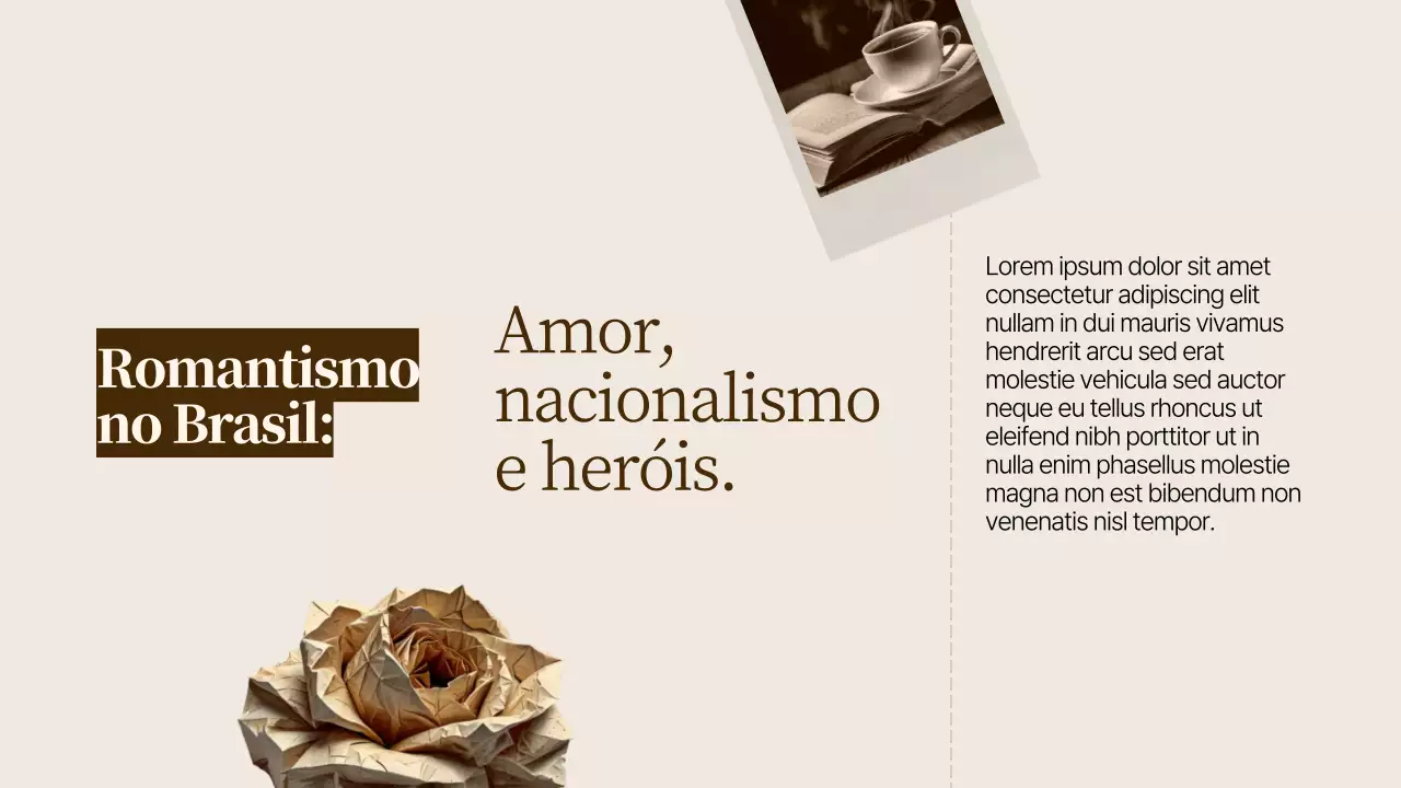 Apresentação de Introdução à Literatura em Castanho e Bege Claro