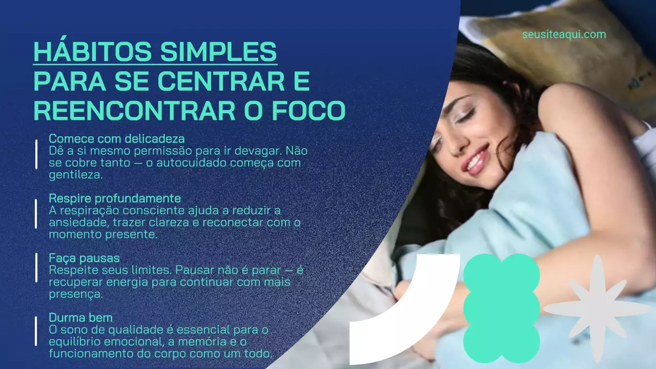 Apresentação do Guia de Bem-Estar Minimalista Azul