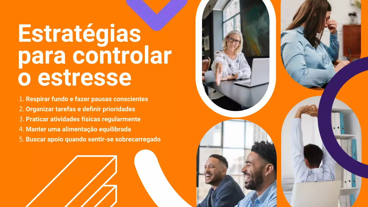 Apresentação do anúncio de RH moderno da Orange