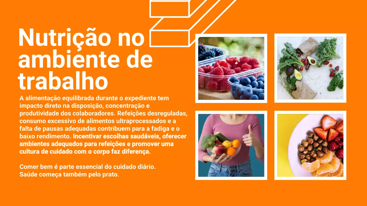 Apresentação do anúncio de RH moderno da Orange