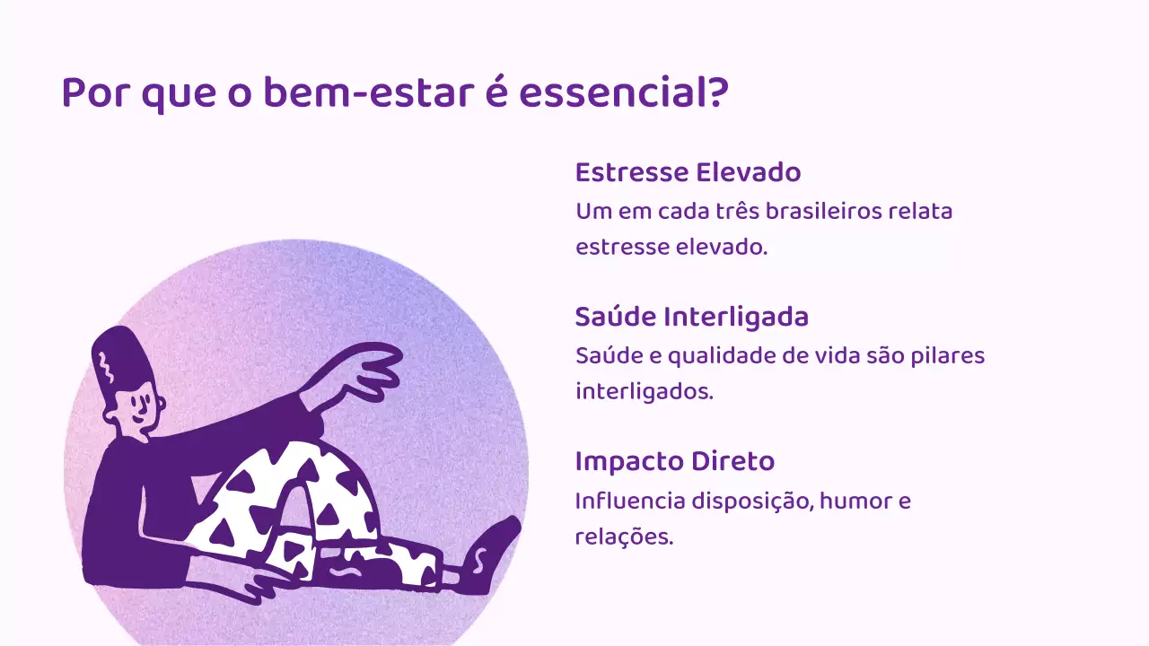 Apresentação do Guia de Bem-Estar Minimalista Roxo
