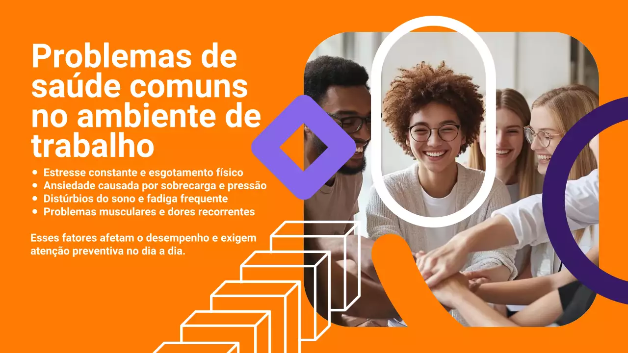Apresentação do anúncio de RH moderno da Orange