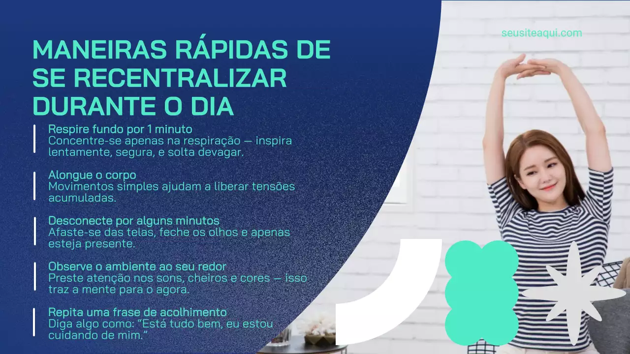 Apresentação do Guia de Bem-Estar Minimalista Azul
