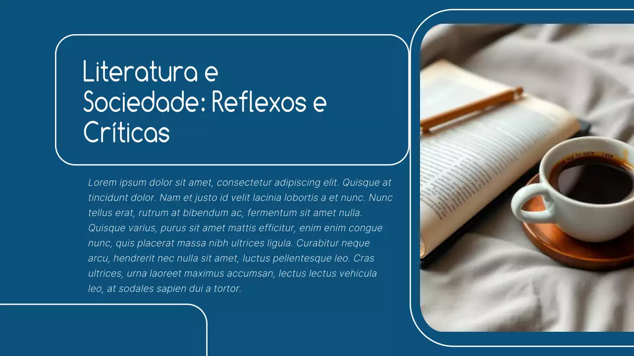 Apresentação da Palestra de Literatura Moderna Azul