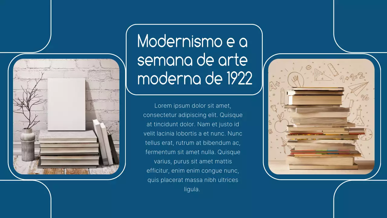 Apresentação da Palestra de Literatura Moderna Azul