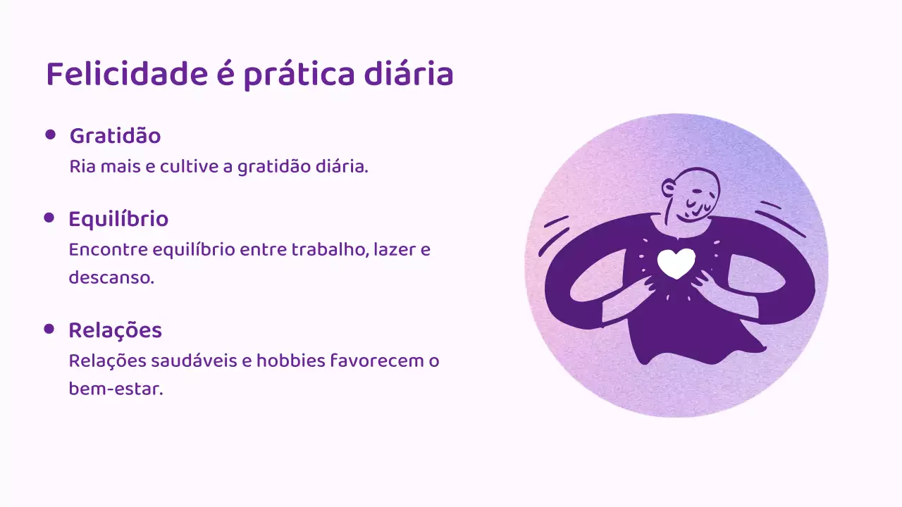 Apresentação do Guia de Bem-Estar Minimalista Roxo