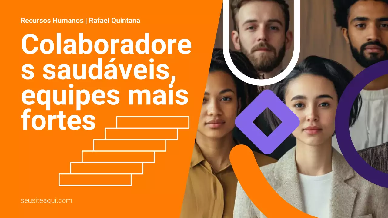 Apresentação do anúncio de RH moderno da Orange