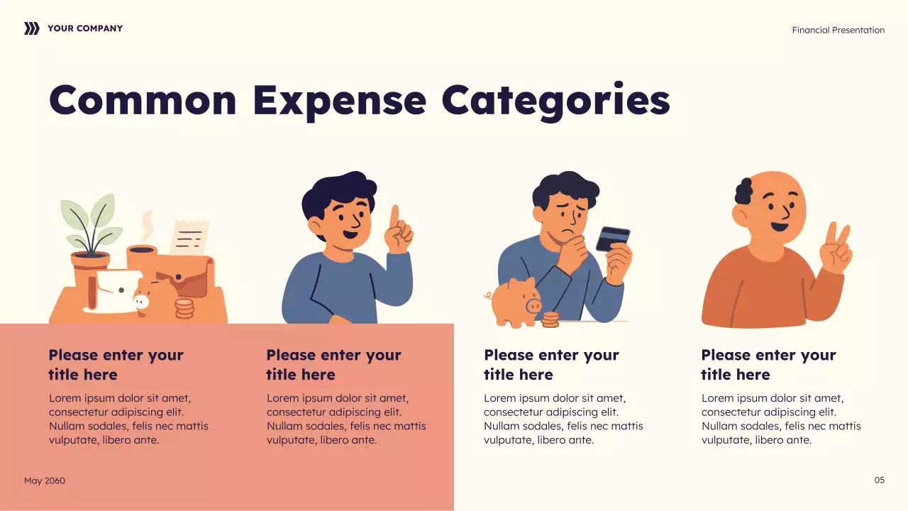 Navy Geometric Future Finances Guide Presentation