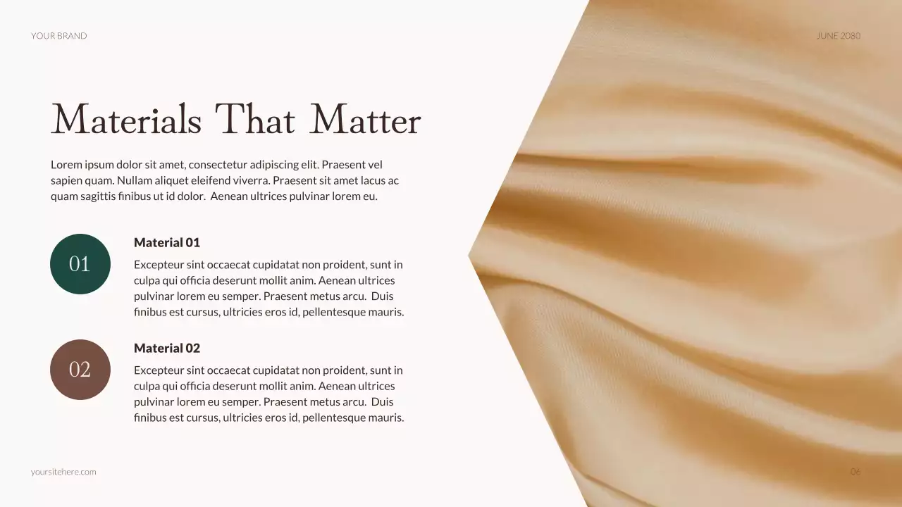 Beige Rustic Sustainable Fashion Promotion Presentation