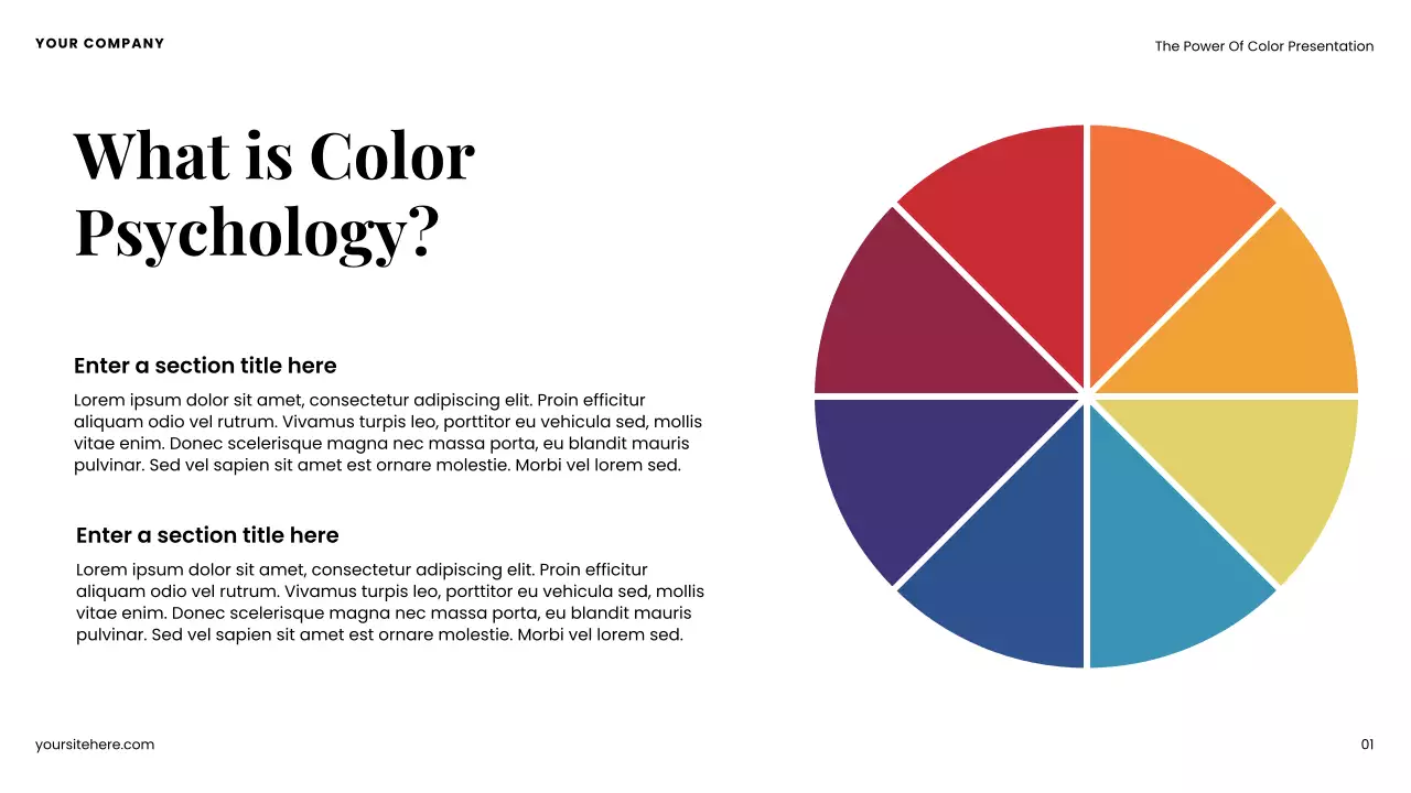 Colourful Modern Color Influence in Design Presentation
