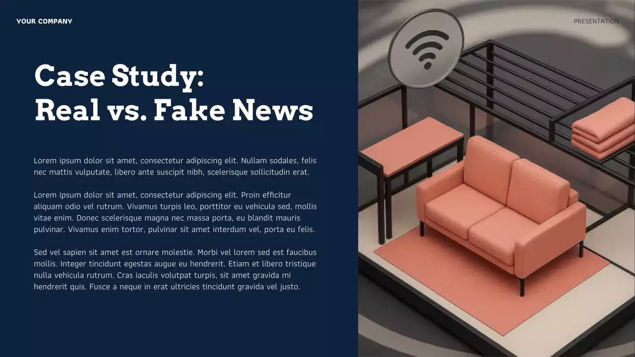 Orange Modern Online Credibility Evaluation Presentation