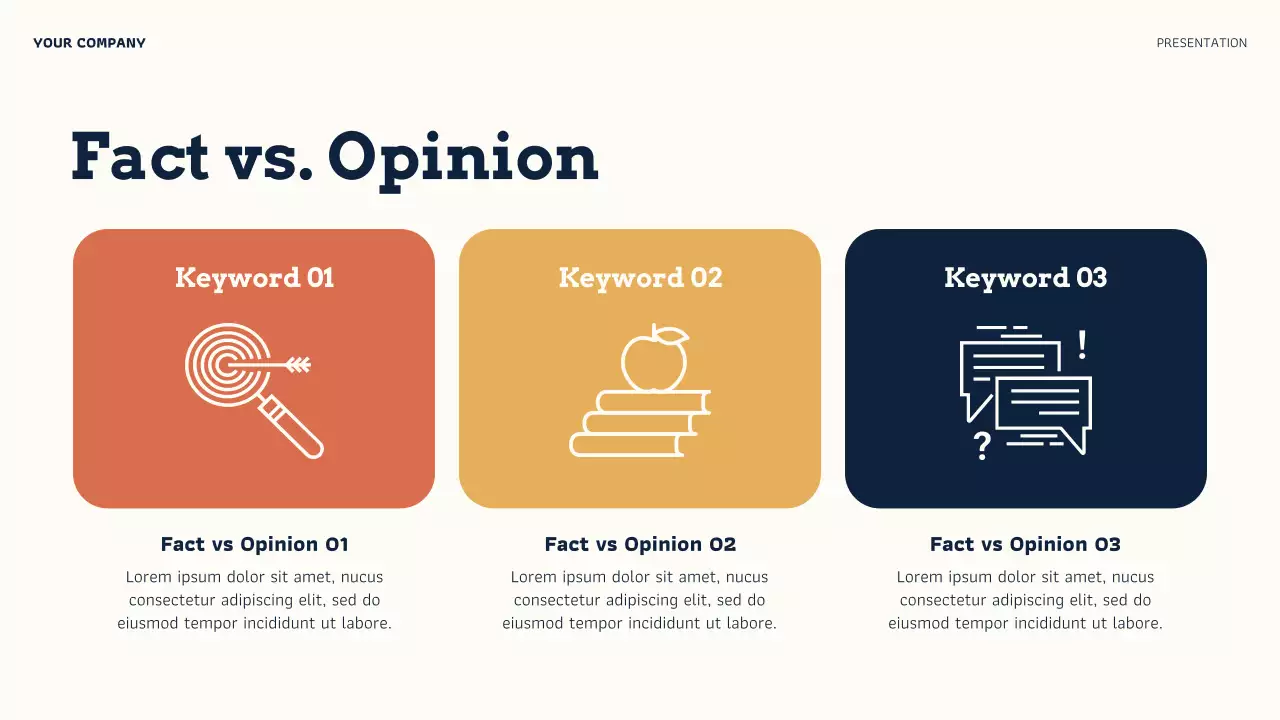 Orange Modern Online Credibility Evaluation Presentation