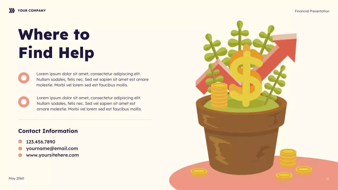 Navy Geometric Future Finances Guide Presentation