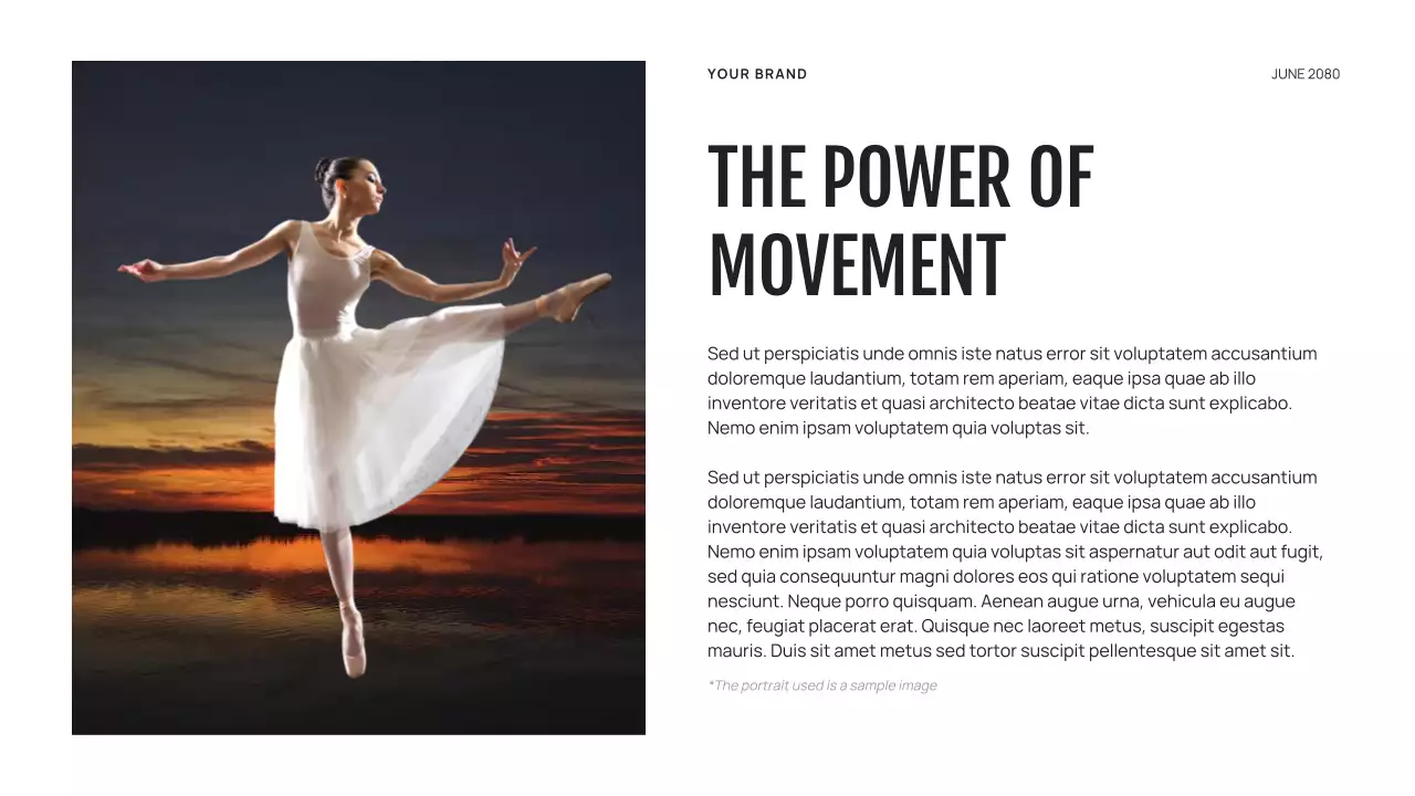 Purple Abstract Dance Storytelling Presentation