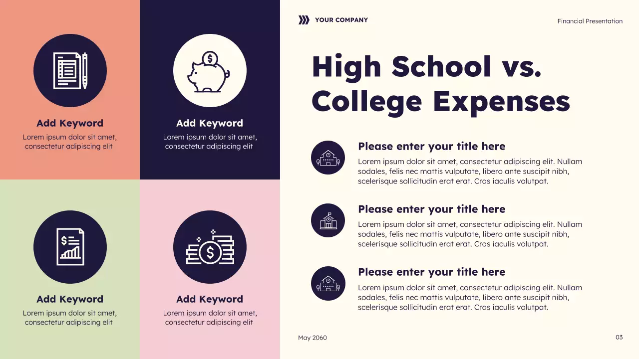 Navy Geometric Future Finances Guide Presentation