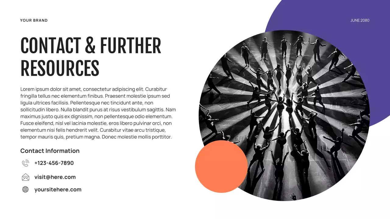 Purple Abstract Dance Storytelling Presentation