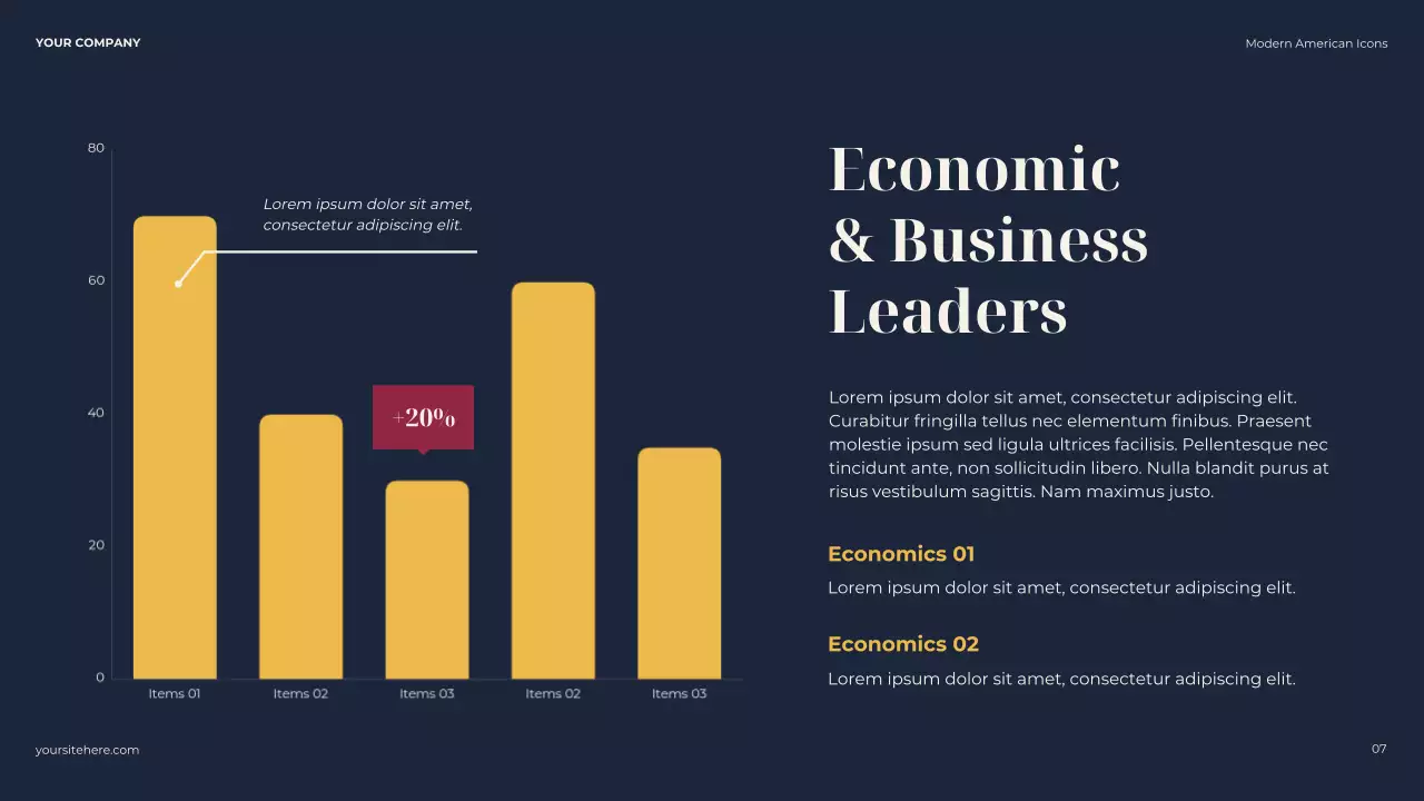 Navy Classic American Icons Biography Presentation
