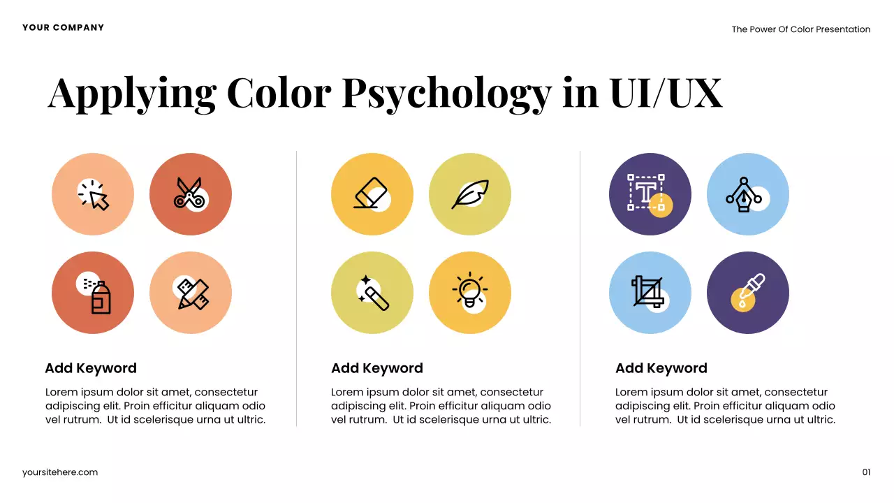 Colourful Modern Color Influence in Design Presentation