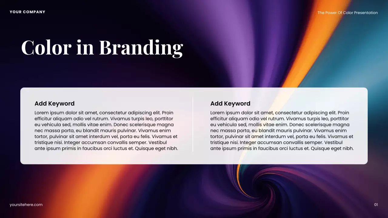 Colourful Modern Color Influence in Design Presentation