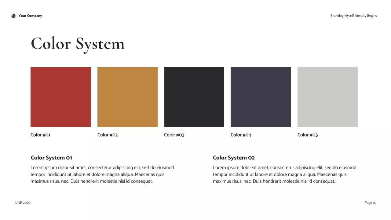 Coral Modern Personal Identity Self-Development Introduction Presentation