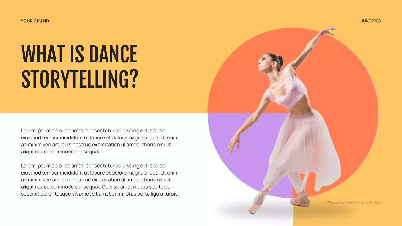 Purple Abstract Dance Storytelling Presentation