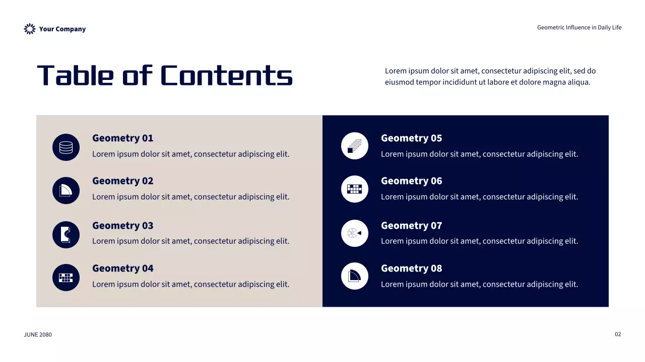 Orange Modern Geometric Influence In Daily Life Presentation