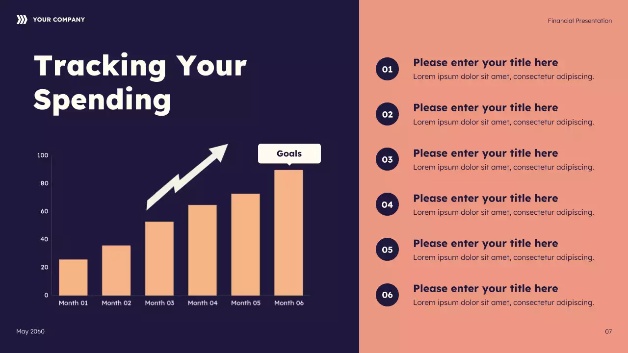 Navy Geometric Future Finances Guide Presentation