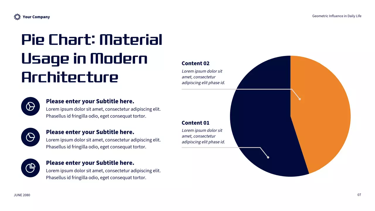Orange Modern Geometric Influence In Daily Life Presentation