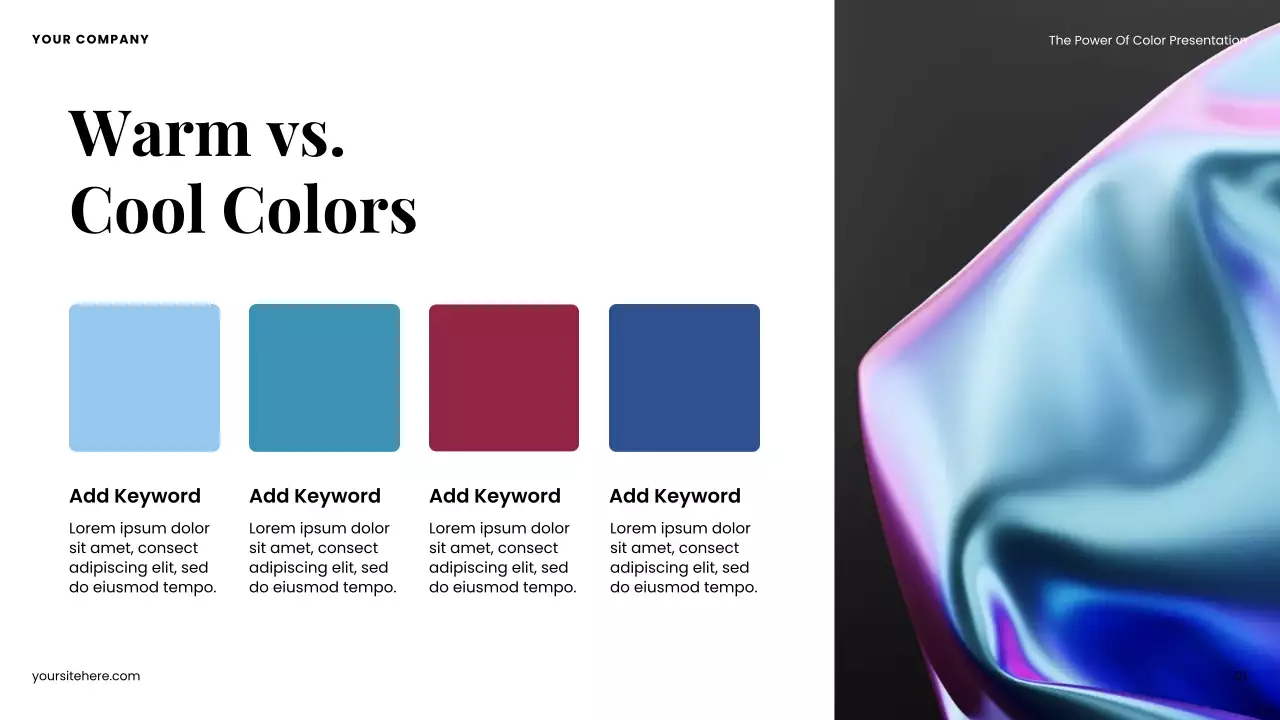 Colourful Modern Color Influence in Design Presentation