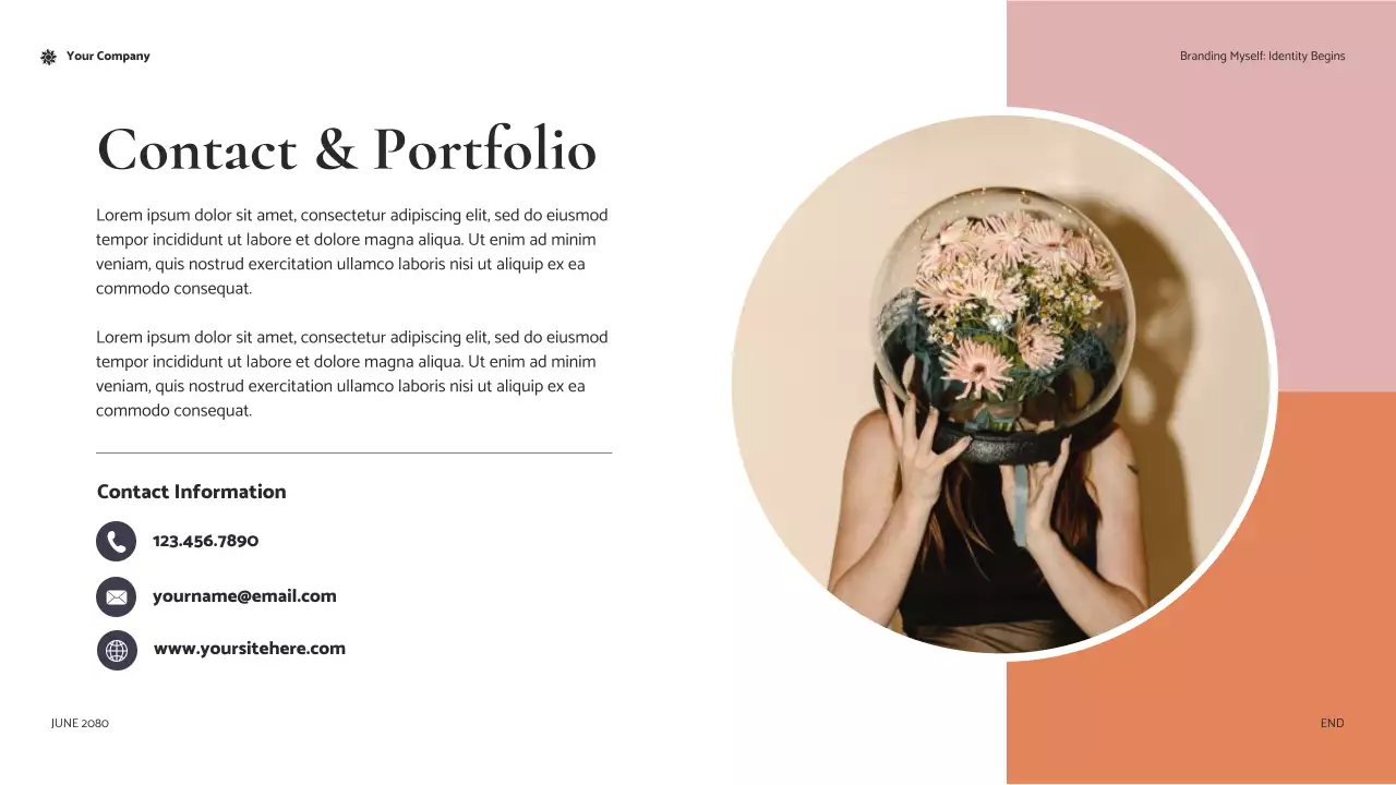 Coral Modern Personal Identity Self-Development Introduction Presentation