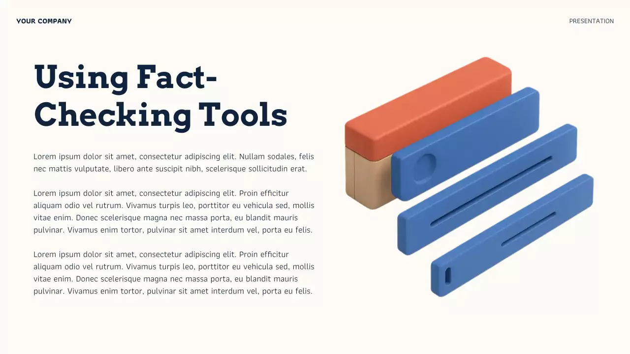Orange Modern Online Credibility Evaluation Presentation