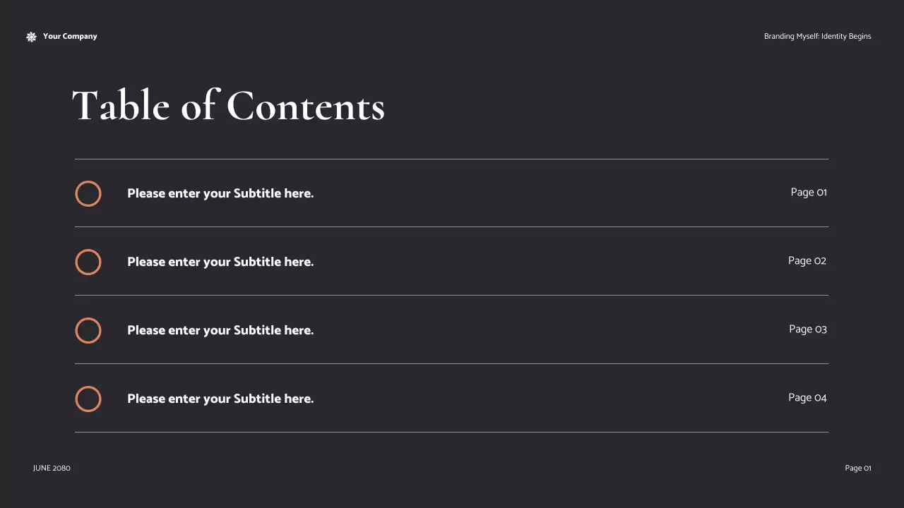 Coral Modern Personal Identity Self-Development Introduction Presentation