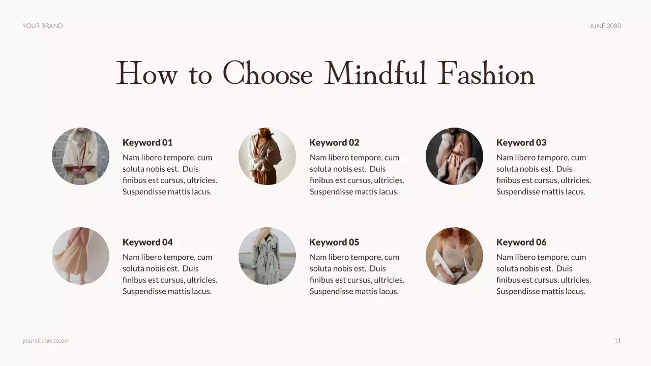 Beige Rustic Sustainable Fashion Promotion Presentation