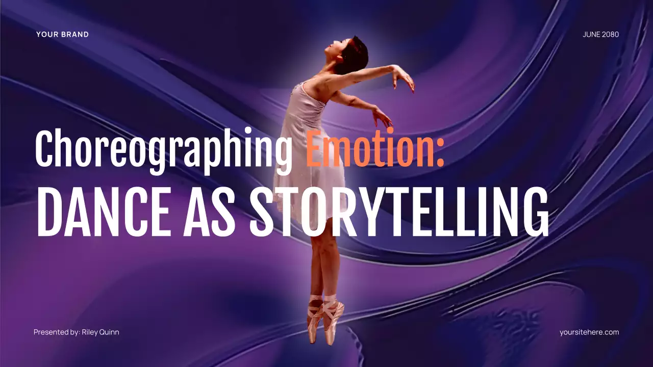Purple Abstract Dance Storytelling Presentation