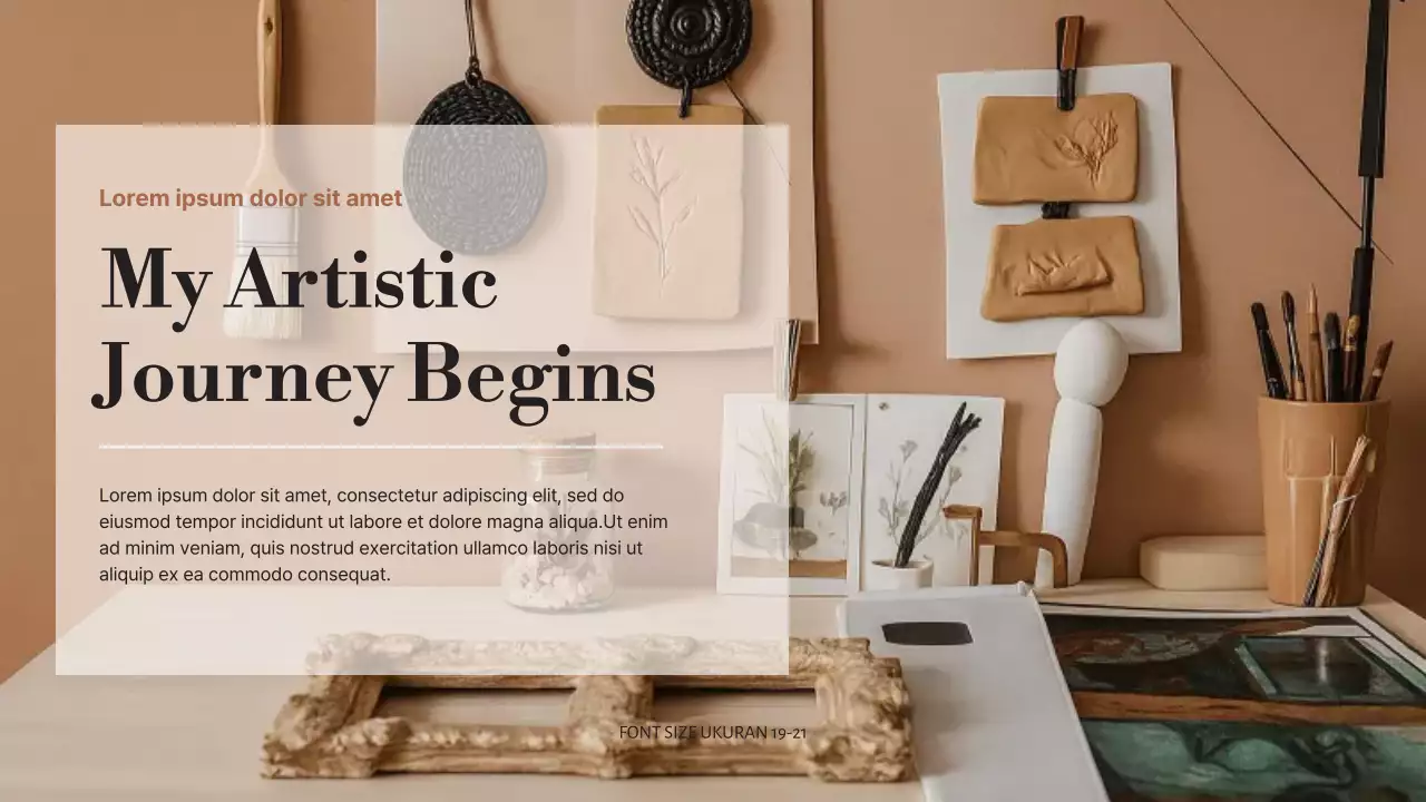Beige Aesthetic Art Journey Lecture Presentation