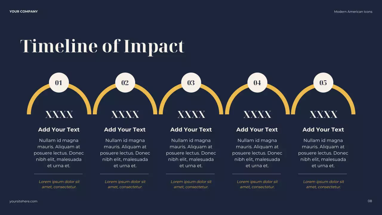 Navy Classic American Icons Biography Presentation