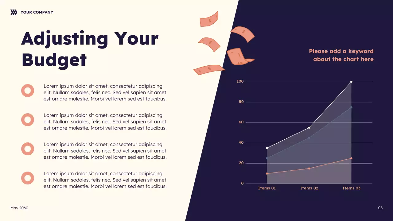 Navy Geometric Future Finances Guide Presentation