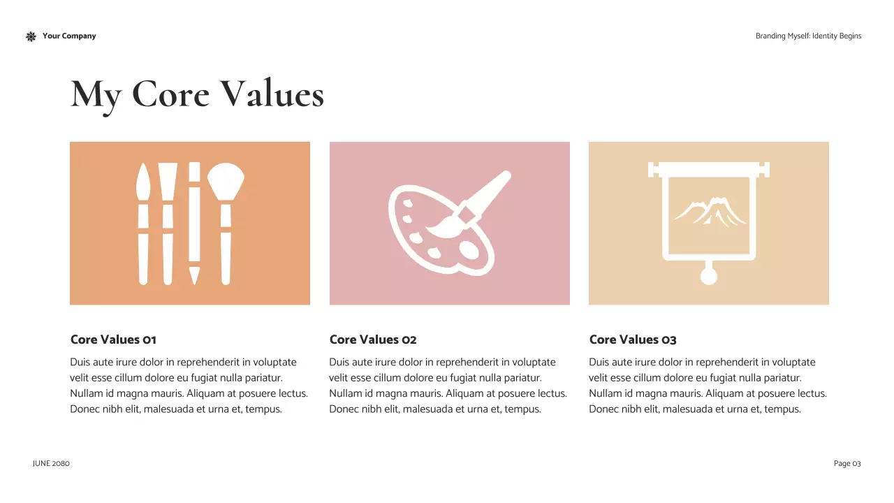 Coral Modern Personal Identity Self-Development Introduction Presentation